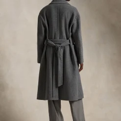 Discount Belted Wrap Coat Women Coats & Jackets