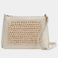 New Bernice Raffia Leather Crossbody Bag Women Crossbody Bags
