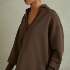 Bernie Open-Collar Sweatshirt Women Sweatshirts & Hoodies