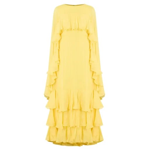 Clearance Bianca Cape Dress Women Occasion Dressing