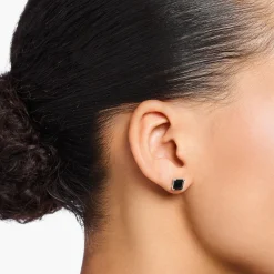 Online Black Stone Ear Studs Women Earrings
