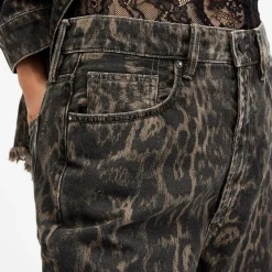 Online Blake Leopard Mid-Rise Jeans Women Denim