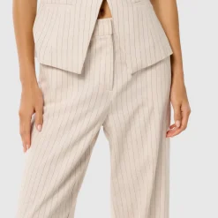 Outlet Blake Pinstripe Wide Leg Trousers Women Trousers & Shorts