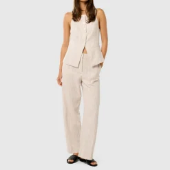 Outlet Blake Pinstripe Wide Leg Trousers Women Trousers & Shorts