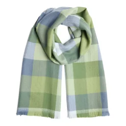 Outlet Block Check Extra Fine Scarf Women Scarves