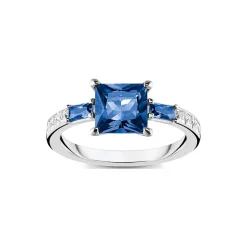 Discount Blue & White Stones Ring Women Rings