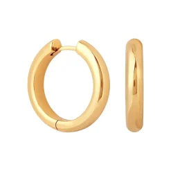 Clearance Bold 18k Gold-Plated Large Hoops Women Earrings