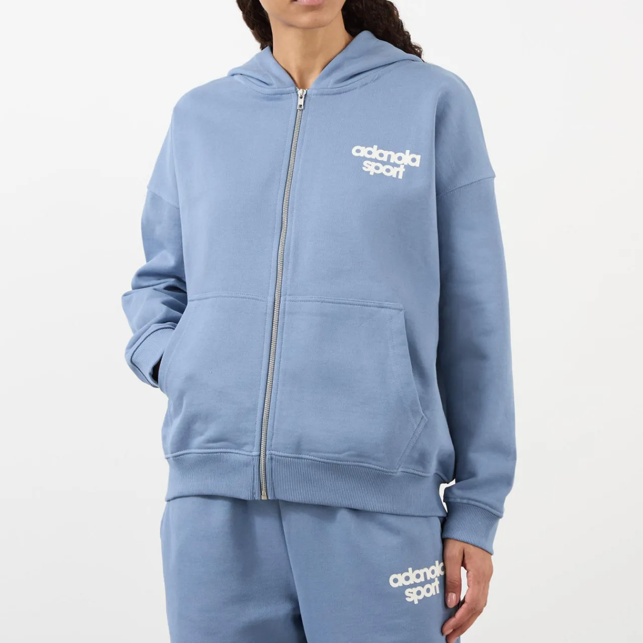 Bold Logo Oversized Zip Hoodie Women Sweatshirts & Hoodies