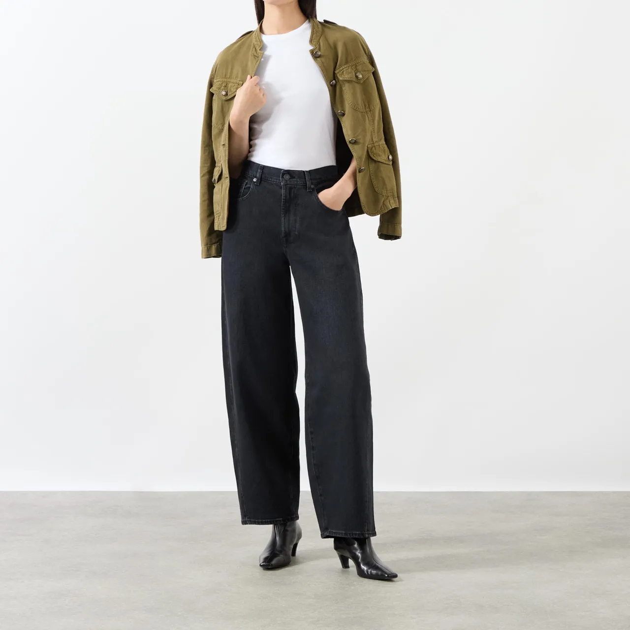 Sale Bonnie Tapered Wide Leg Jeans Women Denim