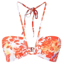New Border Pareo Tie-Fastening Floral Bikini Top Women Swimwear & Beachwear