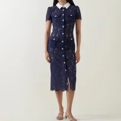 Online Bouclé Knit Bow Flared Dress Women Dresses|Mother Of The Bride