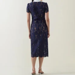 Online Bouclé Knit Bow Flared Dress Women Dresses|Mother Of The Bride