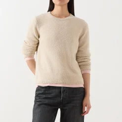 Best Bouclé Knitted Sweater Women Sweaters & Cardigans