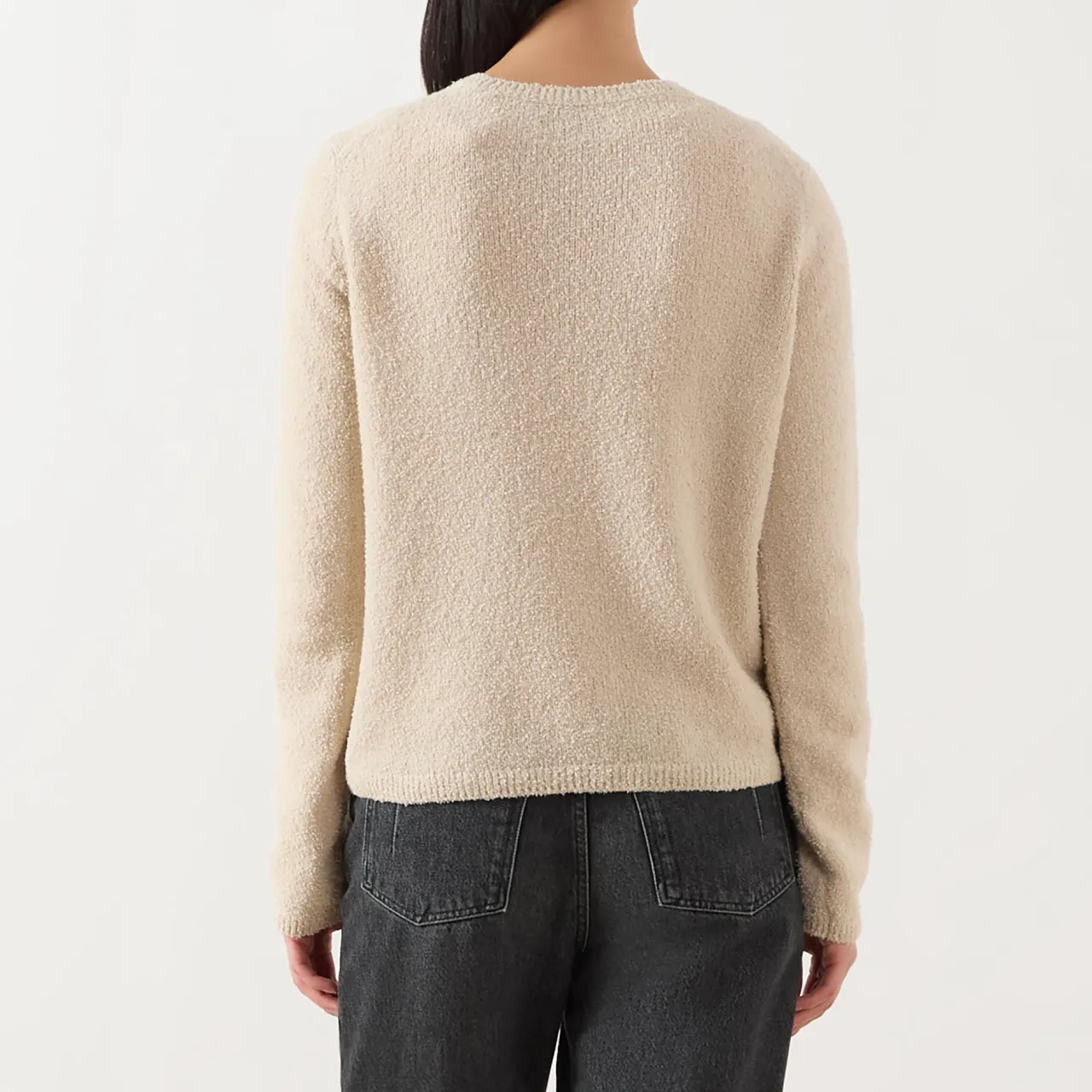 Best Bouclé Knitted Sweater Women Sweaters & Cardigans