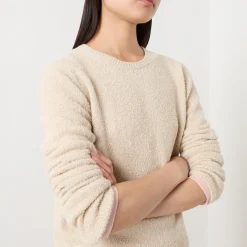 Best Bouclé Knitted Sweater Women Sweaters & Cardigans