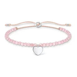 Best Bracelet Pink Pearls Heart Women Bracelets