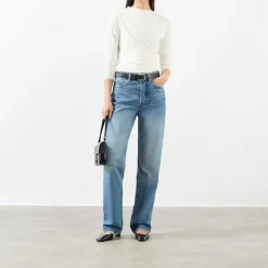 Outlet Bray Ruched Long-Sleeved Top Women Tops