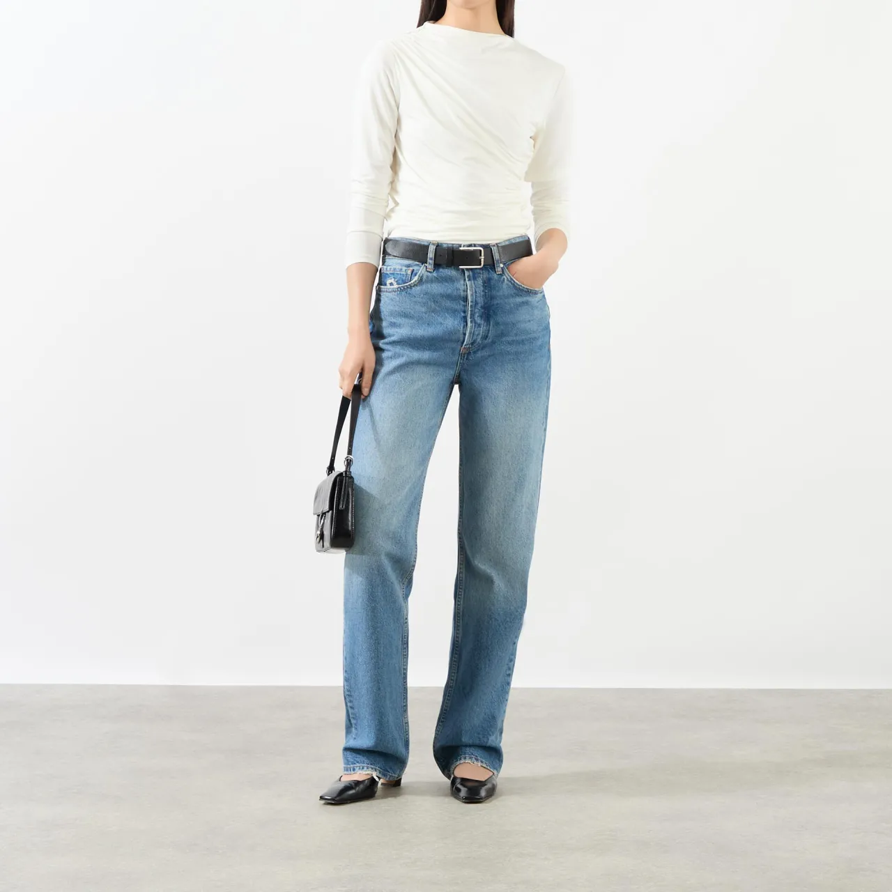 Outlet Bray Ruched Long-Sleeved Top Women Tops