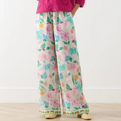 Hot Brent Floral Wide Leg Trousers Women Trousers & Shorts