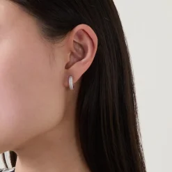 New Brilliant Statement Pavé Mini Huggies Women Earrings