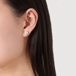 Outlet Brilliant Statement Trio-Prong Studs Women Earrings