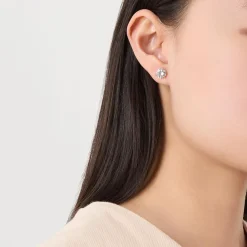 Discount Brilliant Statement Trio-Prong Studs Women Earrings