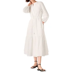 Online Broderie Shirt Dress Women Dresses