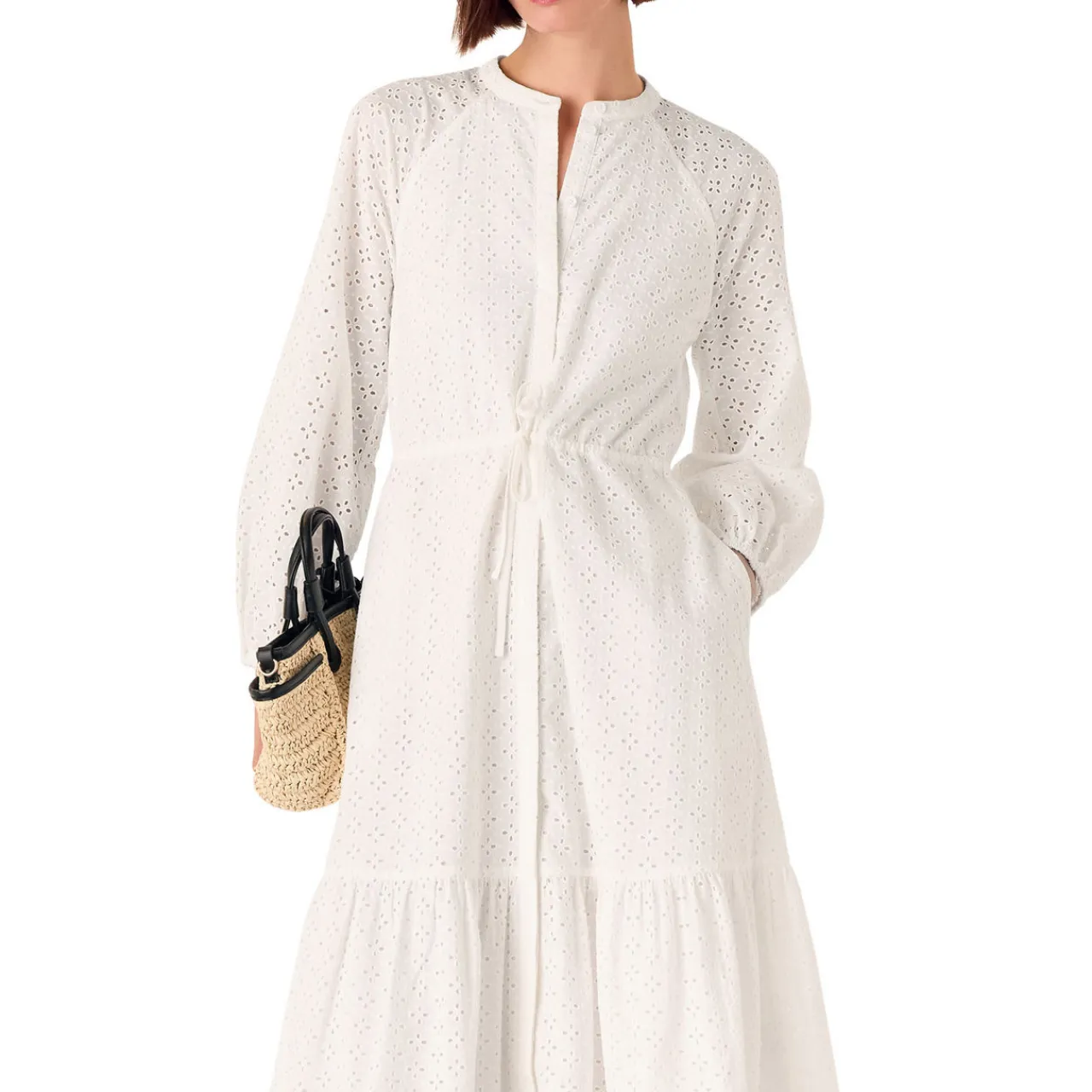 Online Broderie Shirt Dress Women Dresses