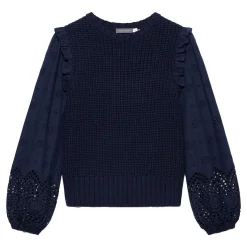 Sale Broderie Sleeve Sweater Women Sweaters & Cardigans