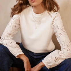 Best Broderie Sweatshirt Women Sweatshirts & Hoodies