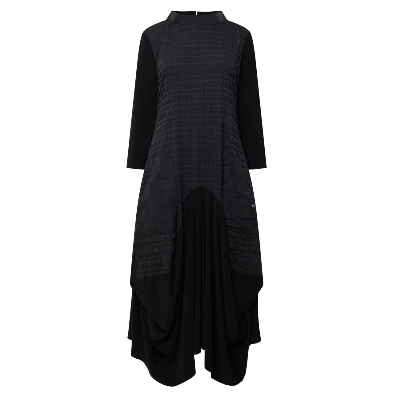 Bubble Jacquard Asymmetric Dress Women Dresses