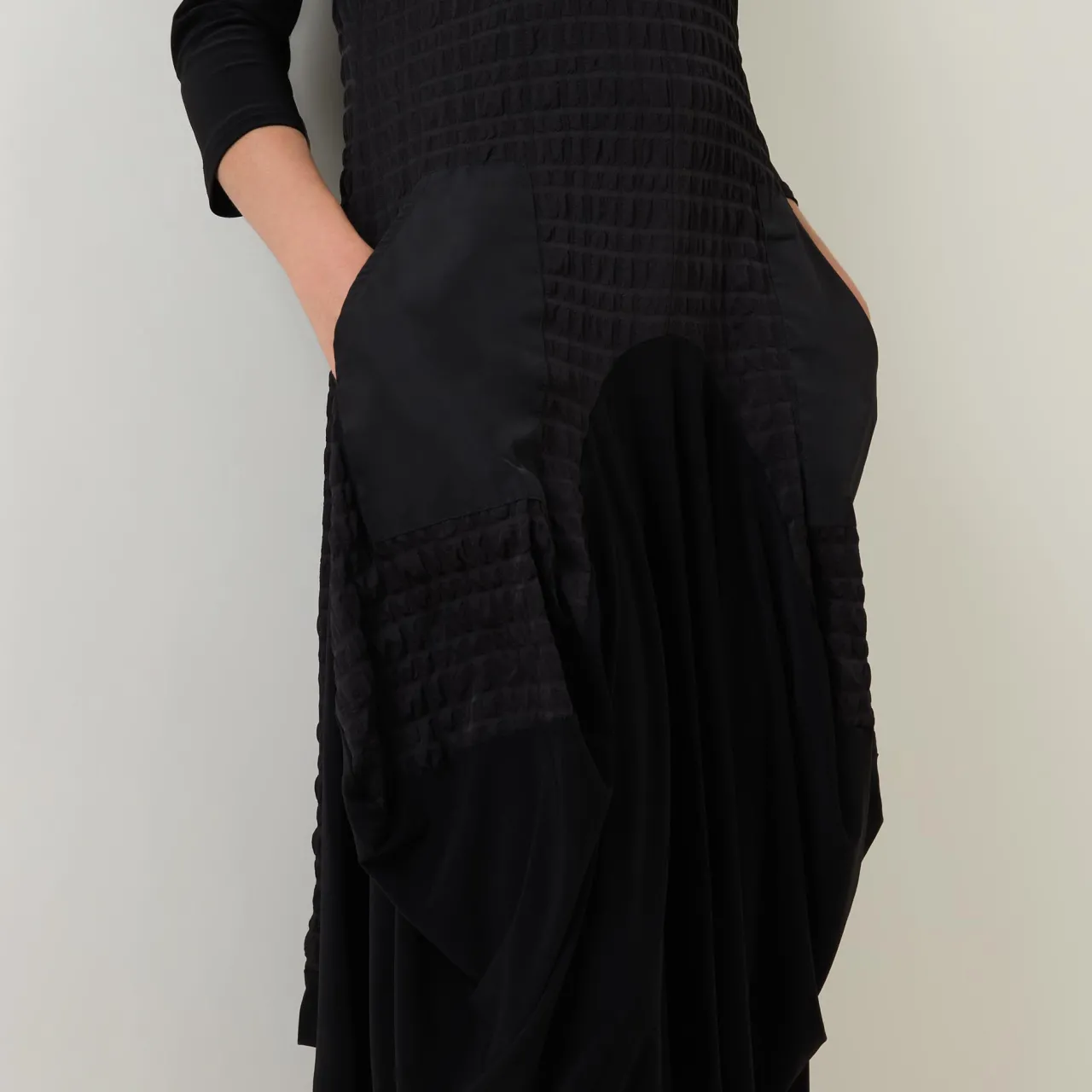 Bubble Jacquard Asymmetric Dress Women Dresses