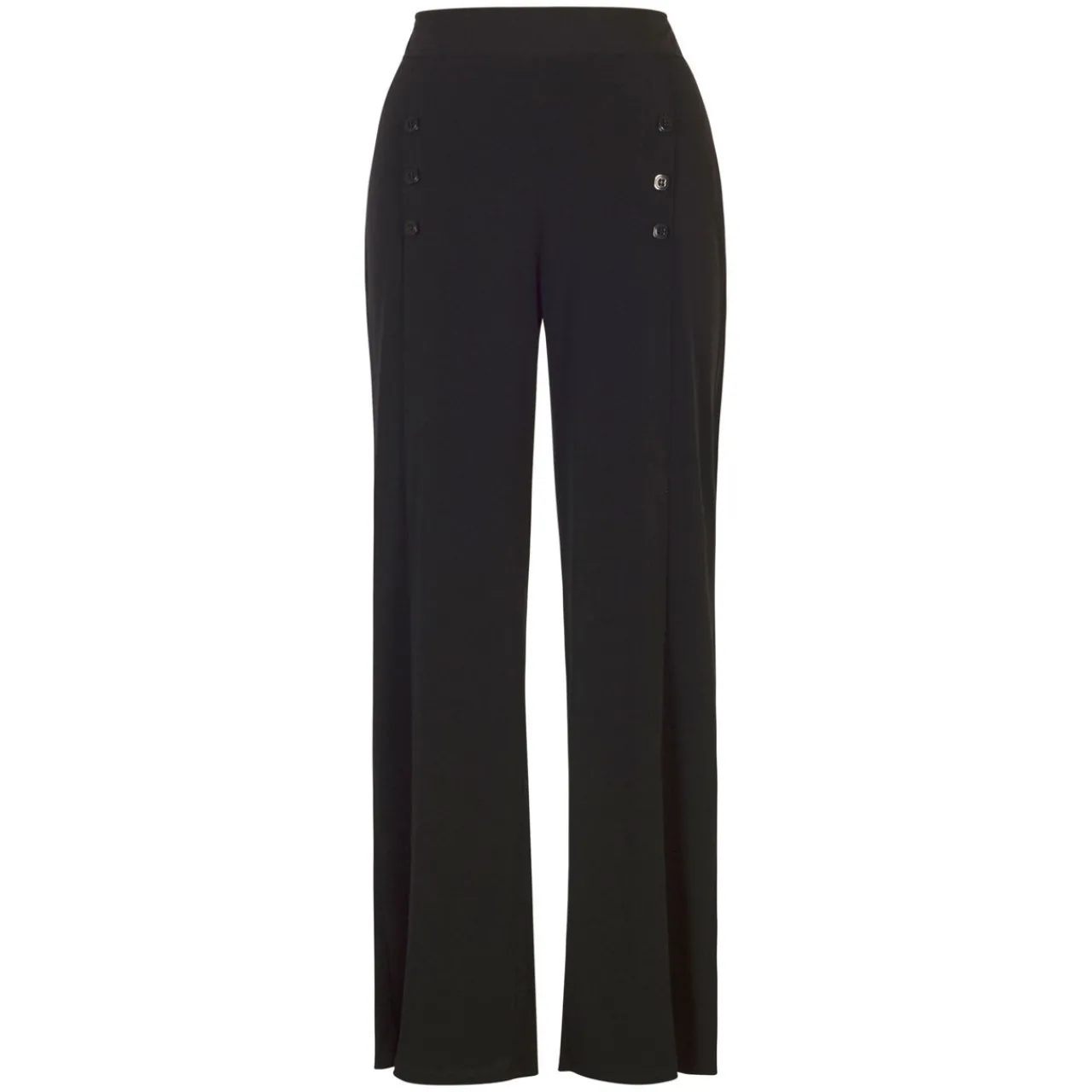 New Button Detail Jersey Trouser Women Trousers & Shorts