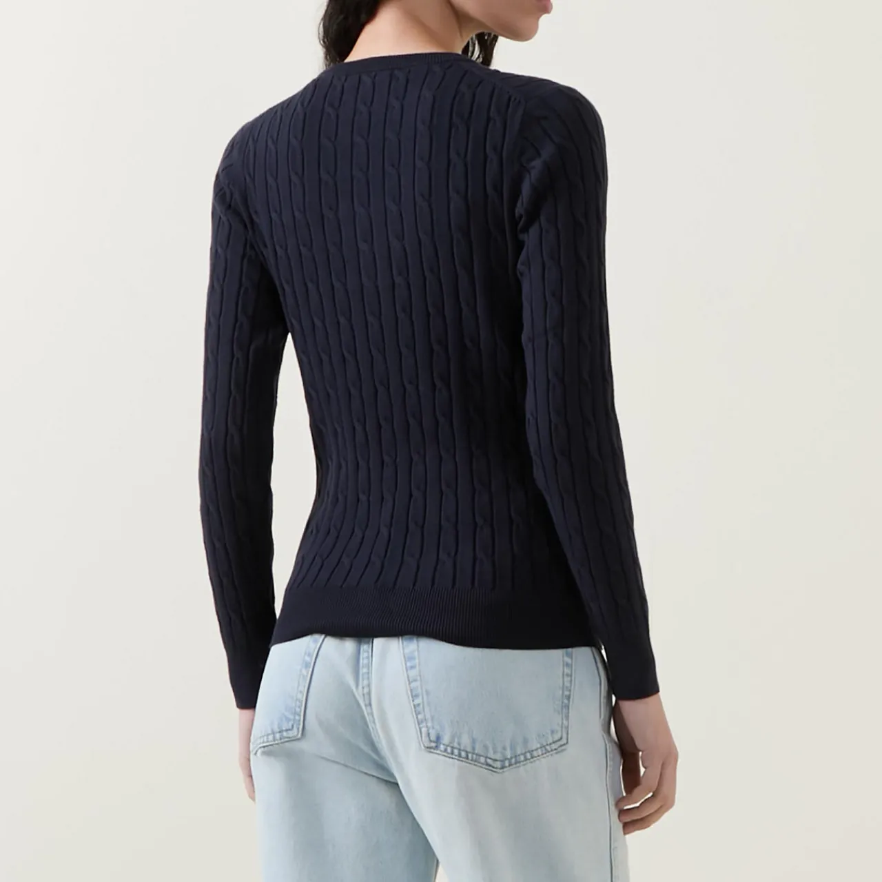 Sale Cable Knit Logo Sweater Women Sweaters & Cardigans