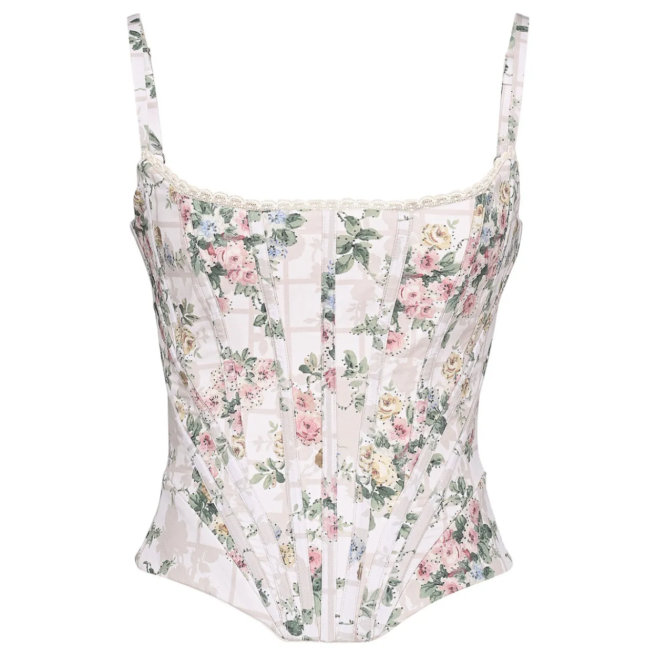 Discount Cadie Floral Corset Top Women Tops