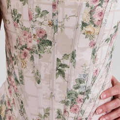 Discount Cadie Floral Corset Top Women Tops