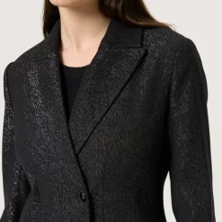 Cahlina Single-Breasted Glitter Blazer Women Coats & Jackets