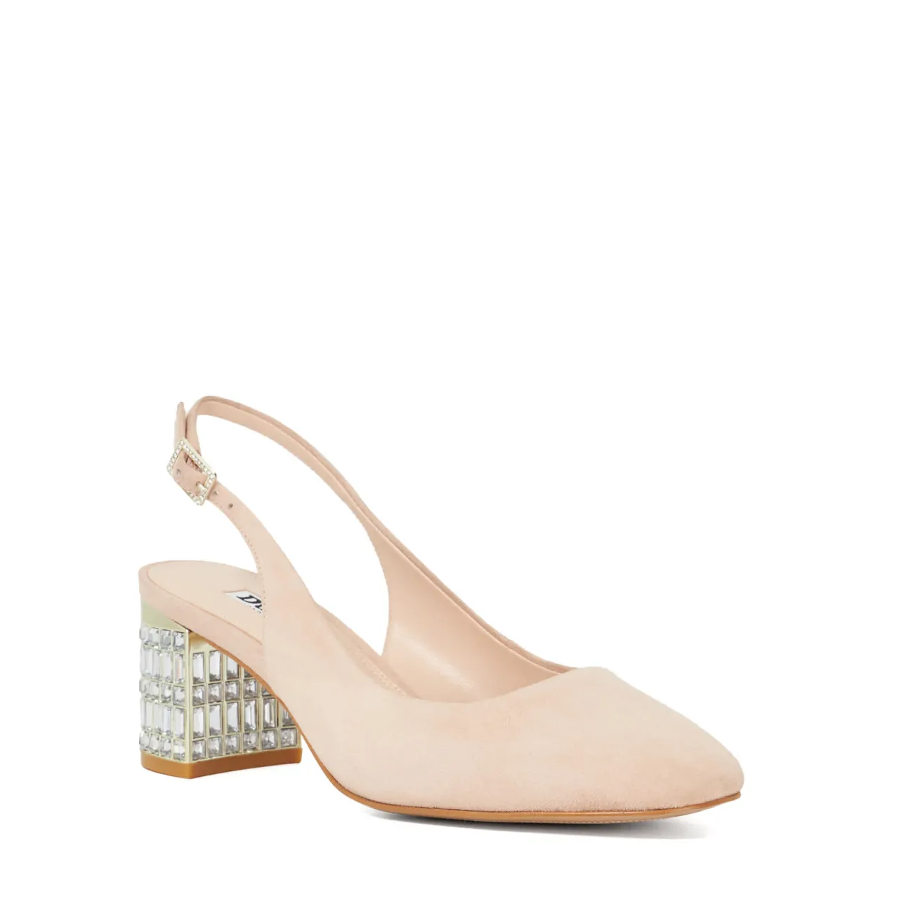 Discount Calena Embellished Slingback Block Heels Women Heels