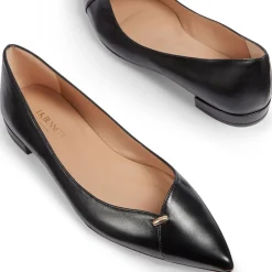 Online Cally Metal Nugget Leather Flats Women Flats