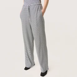 Online Calva High-Rise Striped Trousers Women Trousers & Shorts