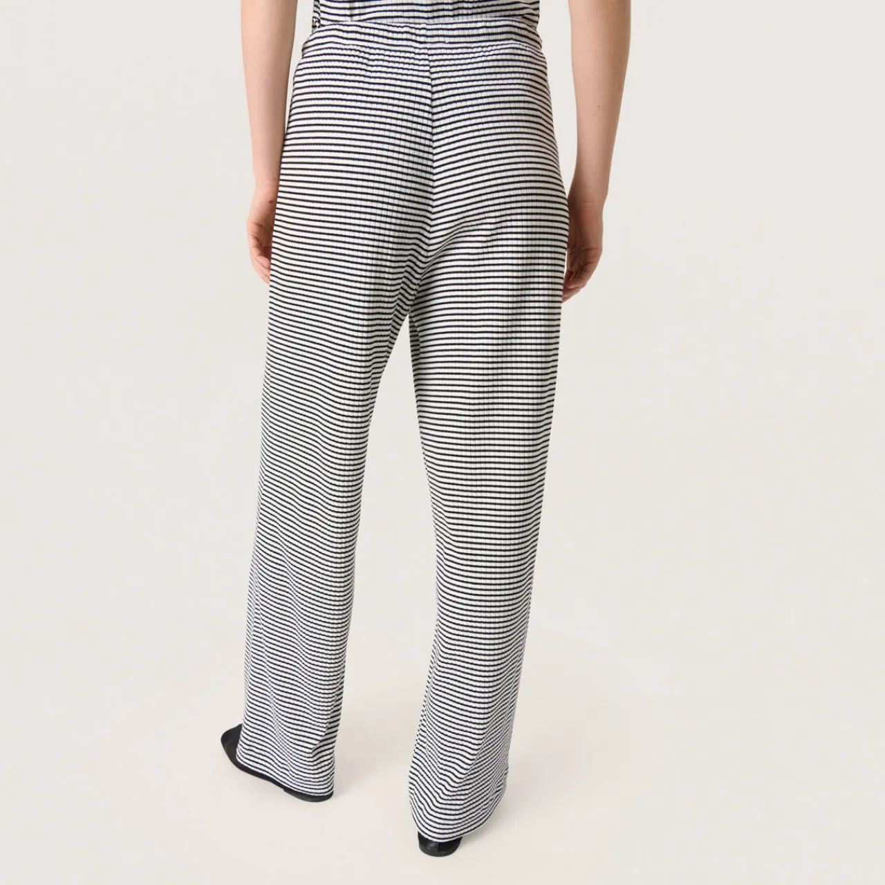 Online Calva High-Rise Striped Trousers Women Trousers & Shorts