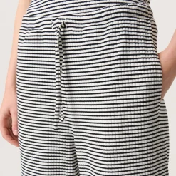Online Calva High-Rise Striped Trousers Women Trousers & Shorts
