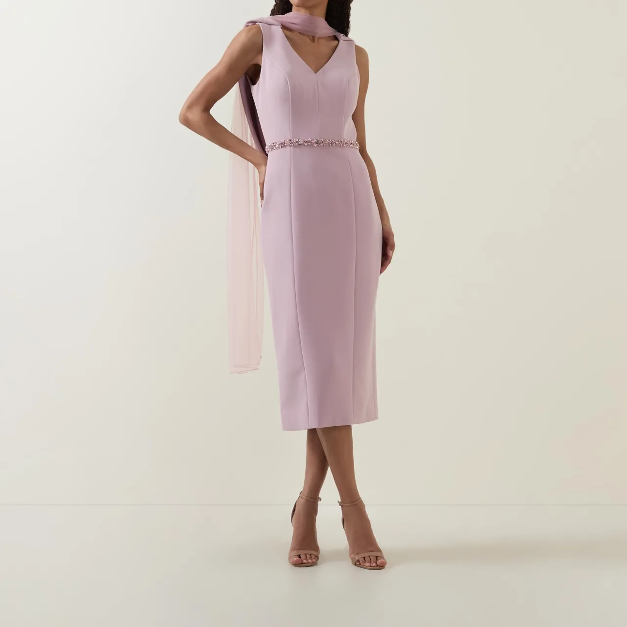New Cape-Sleeve Pencil Dress Women Dresses|Mother Of The Bride