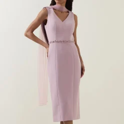 New Cape-Sleeve Pencil Dress Women Dresses|Mother Of The Bride