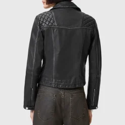 Outlet Cargo Leather Biker Jacket Women Coats & Jackets