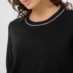 Sale Carly Embellished Knitted Sweater Women Sweaters & Cardigans