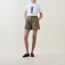Online Cecile Pleated Shorts Women Trousers & Shorts