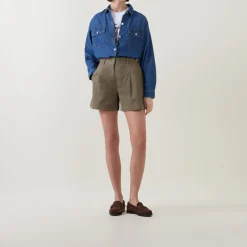 Online Cecile Pleated Shorts Women Trousers & Shorts