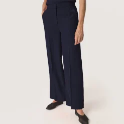 Sale Cewtona Mid-Rise Straight Leg Trousers Women Trousers & Shorts