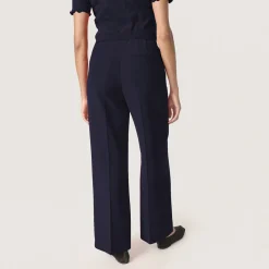 Sale Cewtona Mid-Rise Straight Leg Trousers Women Trousers & Shorts